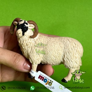 فیگور گوسفند صورت سیاه (قوچ) برند موجو -  Black Faced Sheep (Ram) figure