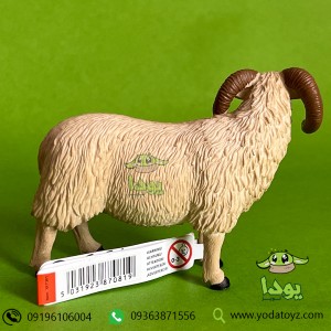 فیگور گوسفند صورت سیاه (قوچ) برند موجو -  Black Faced Sheep (Ram) figure