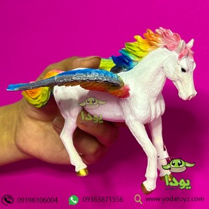 فیگور اسب بالدار رنگین کمان  پگاسوس برند موجو - Rainbow Pegasus figure