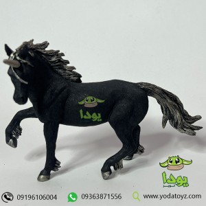 فیگور اسب یونیکورن سیاه برند موجو -  Dark Unicorn figure