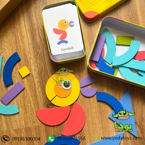 پازل اشکال کودک با درجه سختی متوسط - shapes puzzle