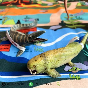 فرش بازی کودک طرحدار برای بازی فیگور حیوانات دایناسور