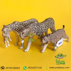 فیگور چیتا ماده به همراه توله برند موجو -  Cheetah Female with Cub figure