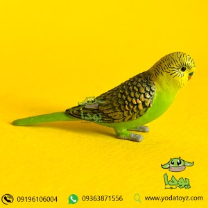 فیگور مرغ عشق رنگ سبز برند موجو - Green Budgerigar figure