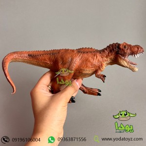 خرید فیگور تی رکس در حال شکار برند موجو - Red T-Rex Hunting