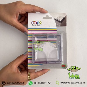 محافظ گوشه تیز ال شکل رنگ شفاف 4 عددی برند نینو - ninno corner guard