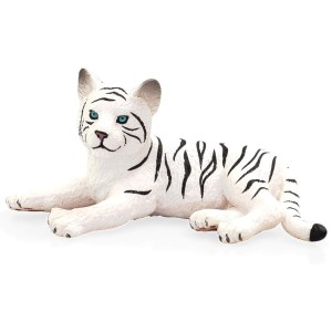 خرید فیگور بچه ببر سفید نشسته برند موجو - White Tiger cub laying down figure