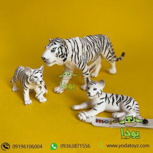 قیمت فیگور بچه ببر سفید نشسته برند موجو - White Tiger cub laying down figure
