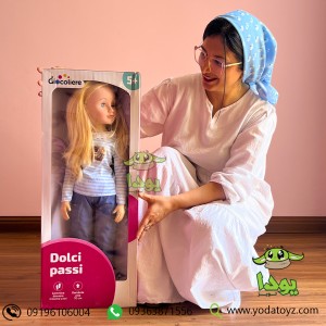عروسک دخترانه با قد 70 سانتیمتر موی بلوند