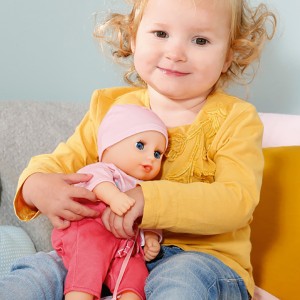 عروسک بیبی بورن مدل نوزاد ارتفاع 30 سانتیمتری با قابلیت پس دادن غذای اضافه -Baby Annabell First Cheeky Annabell 30cm