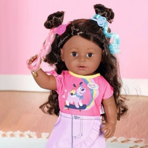قیمت عروسک بیبی بورن مدل خواهر رنگ موی مشکی ارتفاع 43 سانتیمتری -  BABY born Sister Play & Style 43cm
