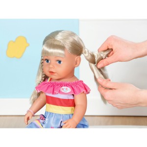 قیمت عروسک بیبی بورن مدل خواهر رنگ موی بلوند ارتفاع 43 سانتیمتری -  BABY born Sister Play & Style 43cm
