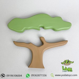 اسباب بازی چوبی مدل درخت پازلی