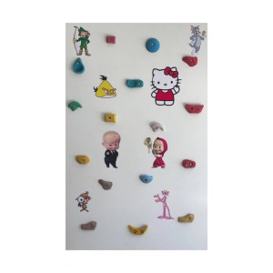 دیوار صخره نوردی چوبی کودک (180 در 120 سانتی متر) جدید استیکر دار