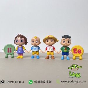 فیگور کوکوملون 6 عددی -Jazwares - CoComelon - Family & Friends 6 Pack