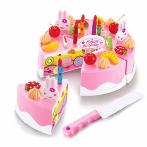 اسباب بازی کیک تولد موزیکال 37 تکه رنگ صورتی 88921a