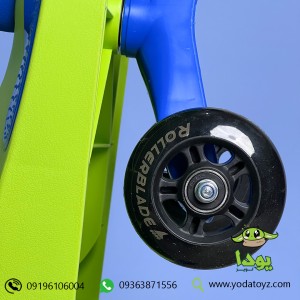 لوپ کار چرخ ژله ای ساده ایرانی  LOOPCAR رنگ سبز با نشیمن آبی
