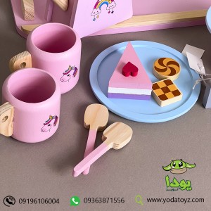 اسباب بازی چوبی چای خوری