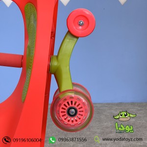 لوپ کار چرخ ژله ای صورتی سبز LOOPCAR