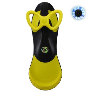 لوپ کار چرخ ژله ای چراغدار رنگ مشکی زرد  LOOPCAR