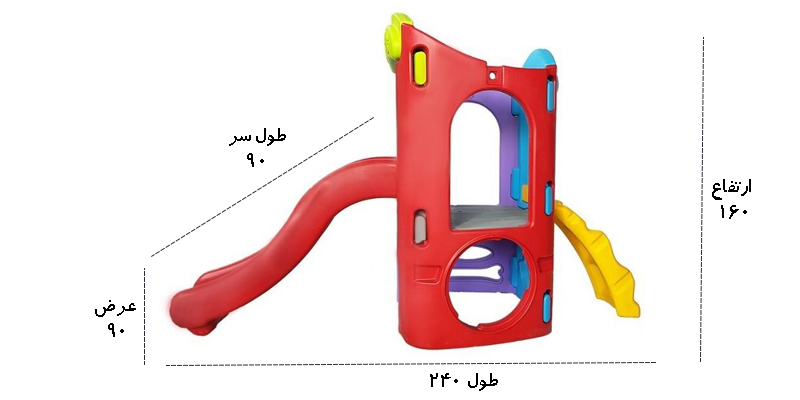 ابعاد سرسره تک برج