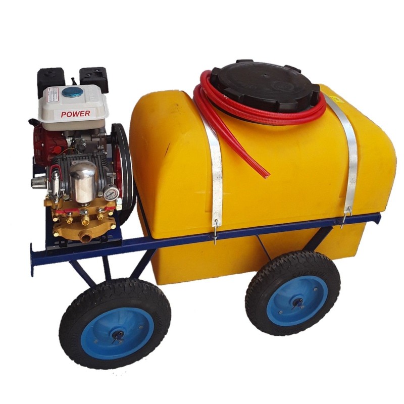 سمپاش فرغونی ۲۰۰ لیتری ۴چرخ با موتور طرح هوندا ۷اسب و پمپ ۴۵ بار