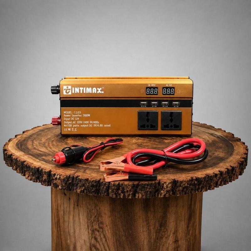 مبدل برق 12Vبه 220V اینتیمکس ۳۰۰۰ وات مدل 1103