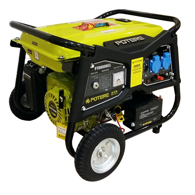 موتور برق بنزینی استارتی پوتر مدل PT8000VES