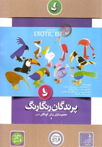 کتاب حجم سازی برای کودکان 4 پرندگان رنگارنگ