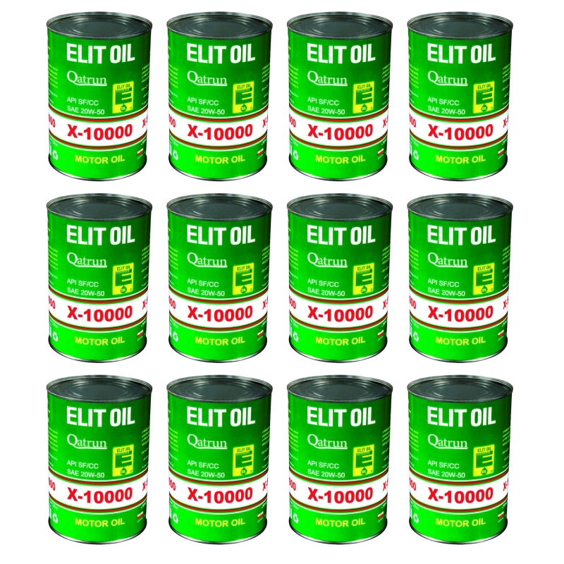 روغن موتور الیت کد X-10000 4T مدل 20W50 SF/CC حجم 1 لیتر جعبه 12عددی
