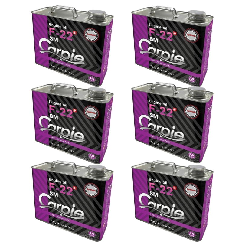 روغن موتور کارپیه F22+ SM 10W-40 حجم 3.5 لیتر