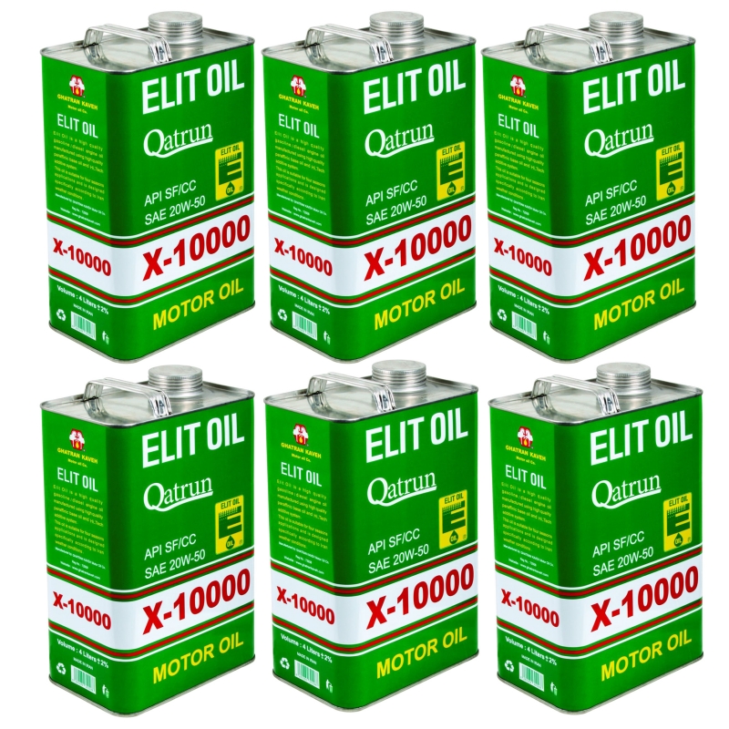 روغن موتور الیت SF/CC 20W-50 حجم 4لیتر جعبه6عددی