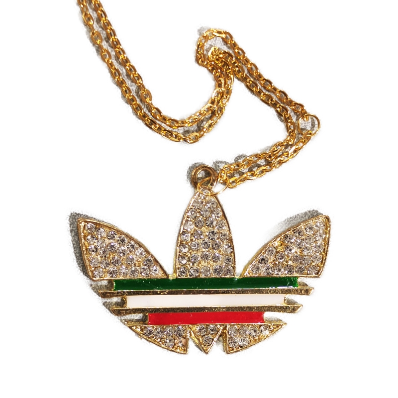 آویز تزیینی خودرو  طرح آدیداس نگین دار