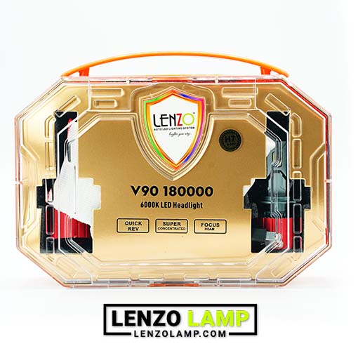 هدلایت v90 برند لنزو پایه H7