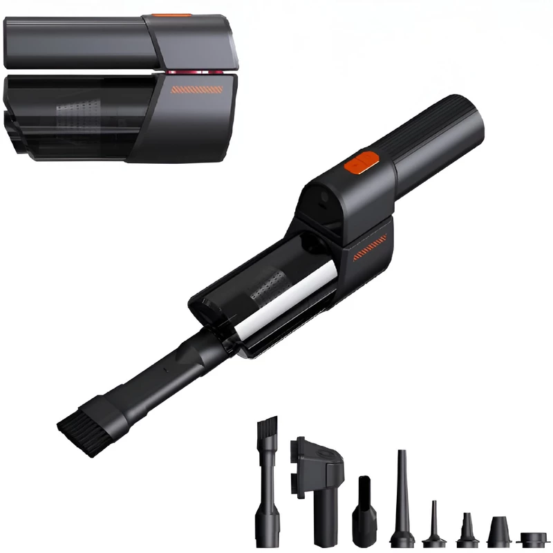 جارو برقی دستی و جت فن دمنده باد قوی شارژی قابل حمل چندکاره H19