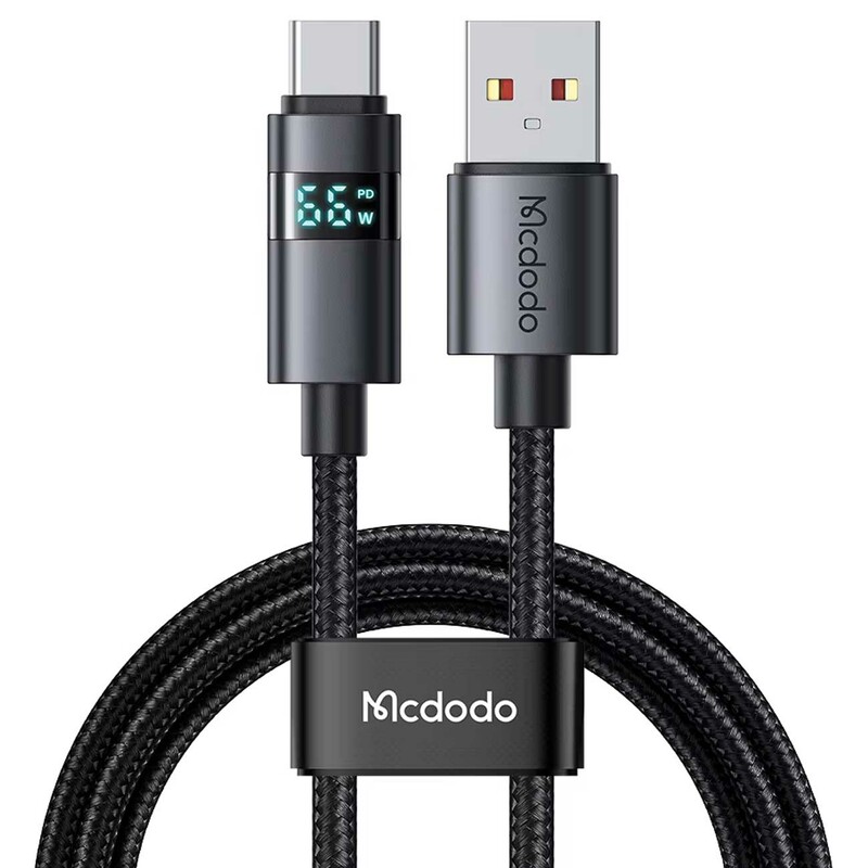 کابل سوپر فست شارژ یو اس بی به تایپ سی 100 وات 6 آمپر 1.2 متری مک‌دودو CA-652