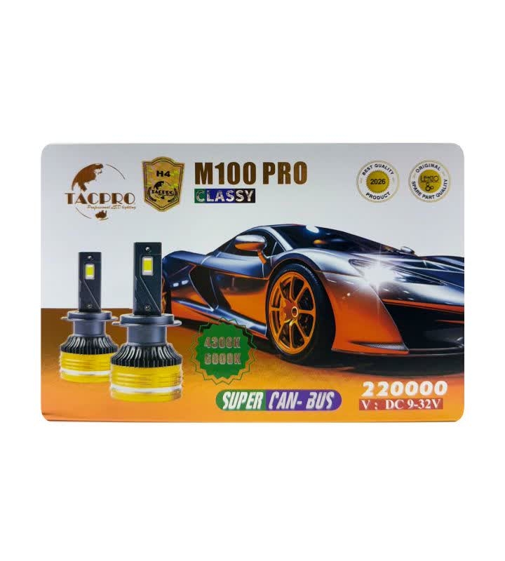 هدلایت  دو رنگ سوپر لنزو مدل  M100pro پایه H4