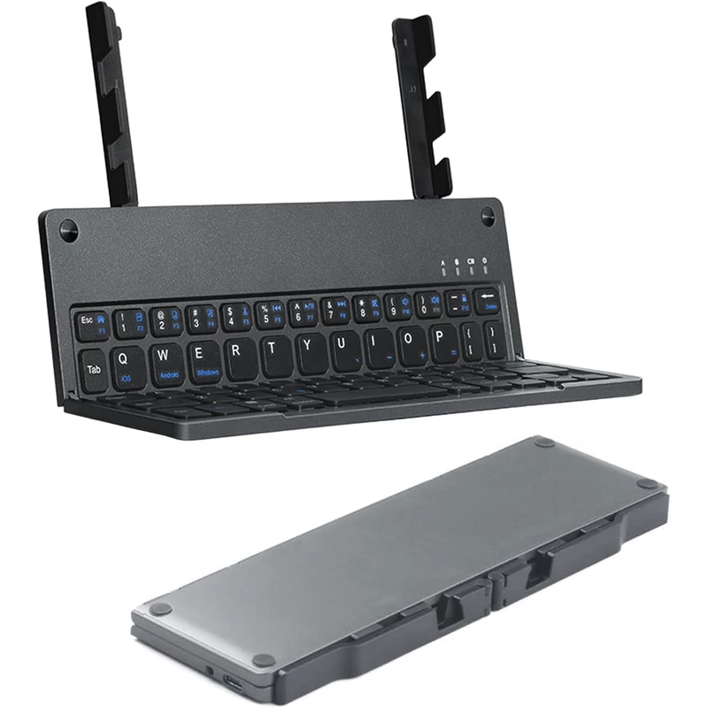 کیبورد بی‌سیم تاشو شارژی هارمونیکا HARMONICA با استند موبایل و تبلت