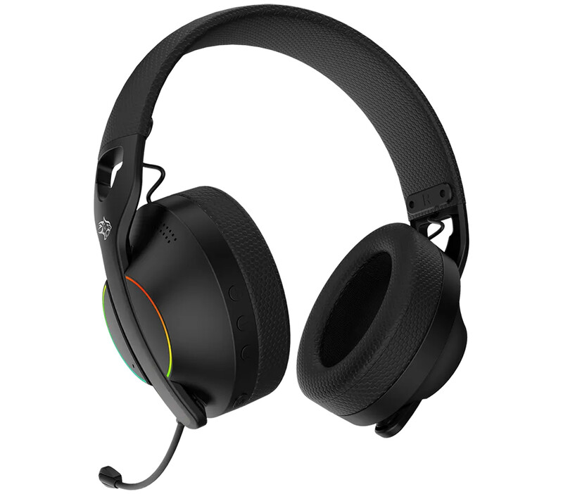 هدست گیمینگ بی‌سیم نویز کنسلینگ فعال ANC پورودو Porodo PDX421-BK با اتصال 3 گانه