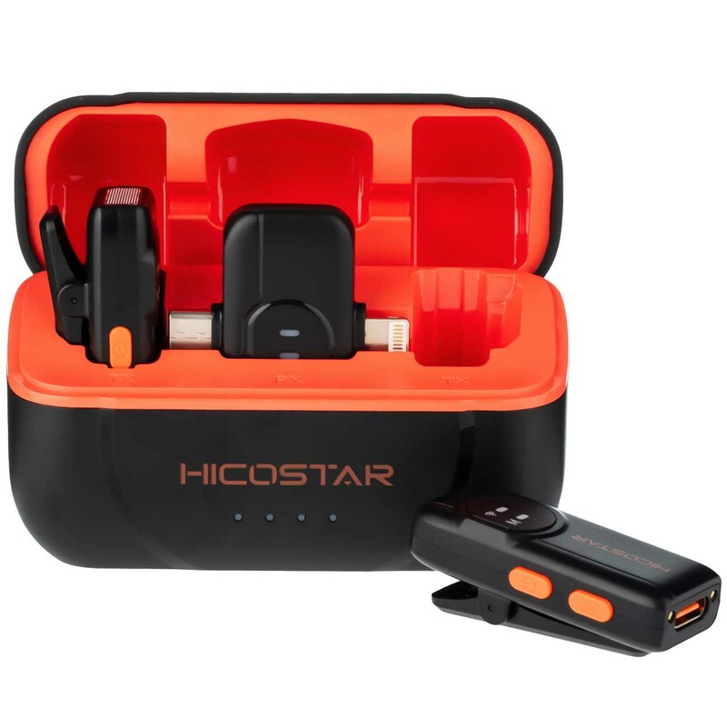 میکروفون یقه ای بی سیم تایپ سی و لایتنینگ هایکو استار Hicostar HS-MC520