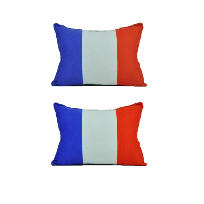 پشت گردنی کش دار طرح پرچم فرانسه بسته دو عددی