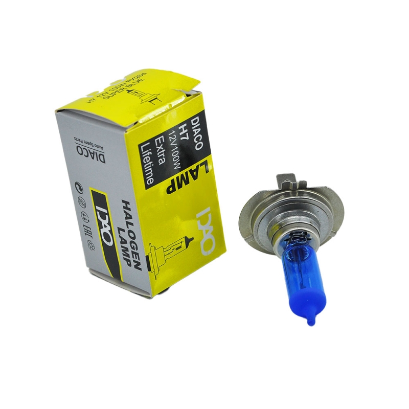 لامپ H7 وات 90 - 100 برند دیاکو رنگ آبی