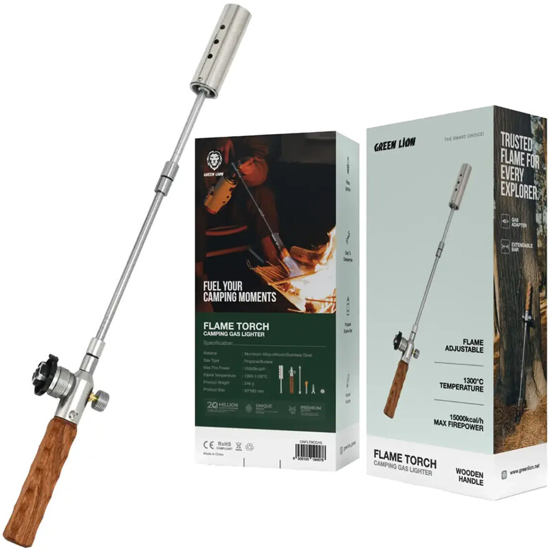 مشعل گازی شعله ای کمپینگ گرین لاین Green Lion اصلی مدل GNFLTRCGAS