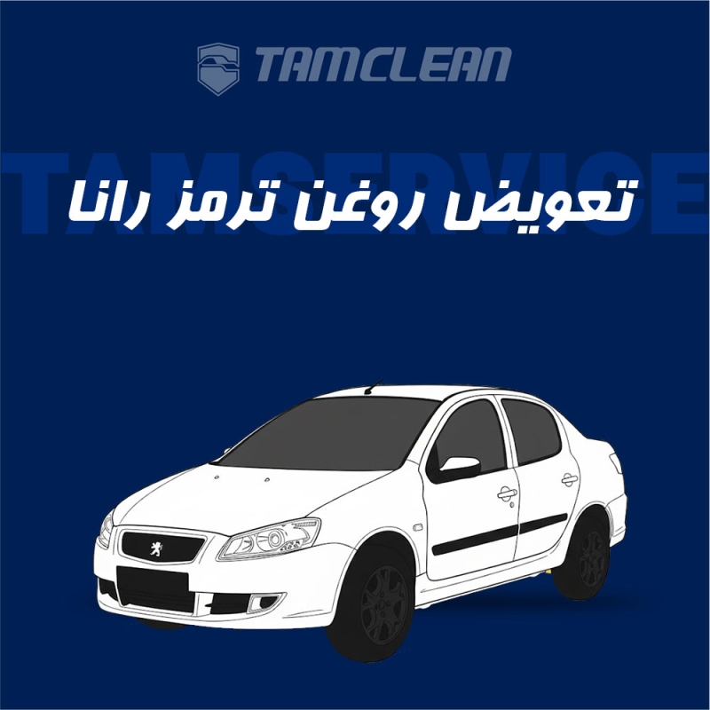 تعویض روغن ترمز رانا با دستگاه در تهران