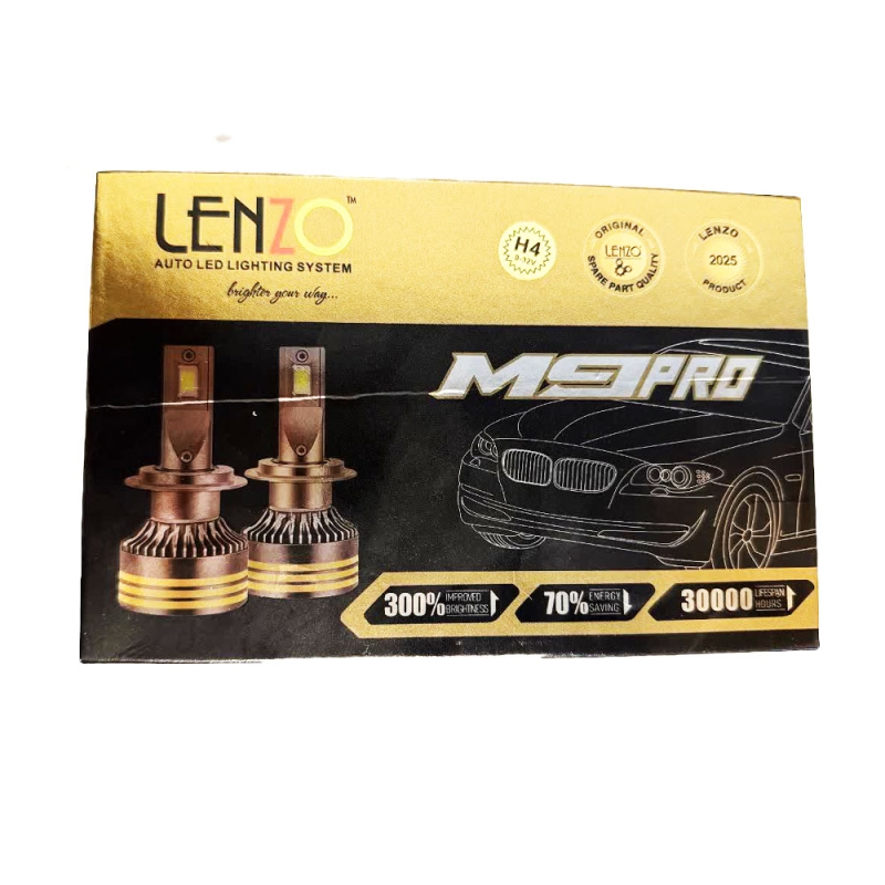 هدلایت لنزو مدل M9.Pro پایه H4 – بسته ۲ عددی