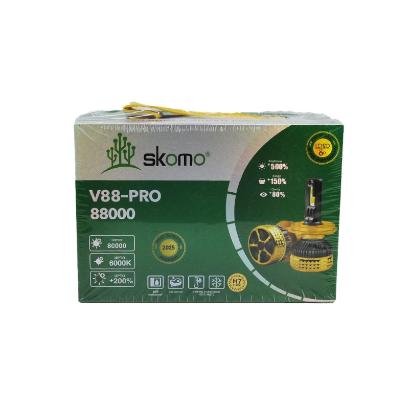 هدلایت خودرو لنزو مدل V88-PRO پایه H7