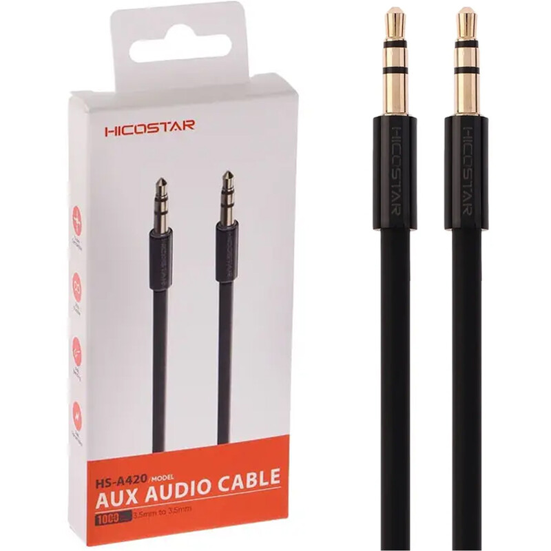 کابل انتقال صدا AUX هایکو استار HICOSTAR مدل HS-A420 یک متری