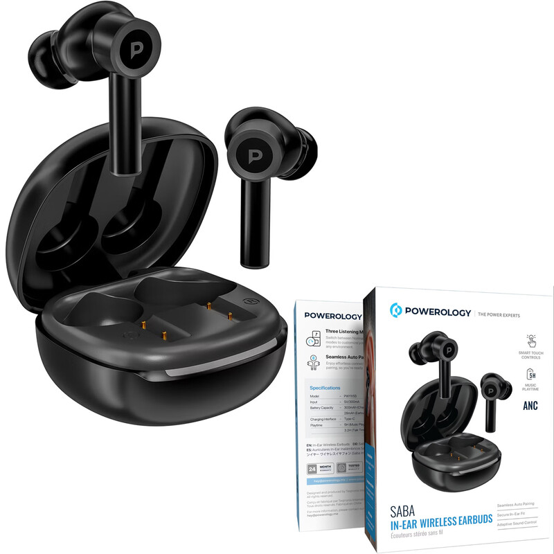 هندزفری بلوتوثی پاورولوژی Powerology مدل PWYX55BK بلوتوث 5.4