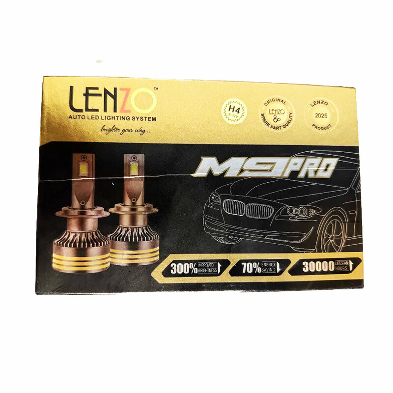 هدلایت لنزو مدل M9.Pro پایه H4 – بسته ۲ عددی