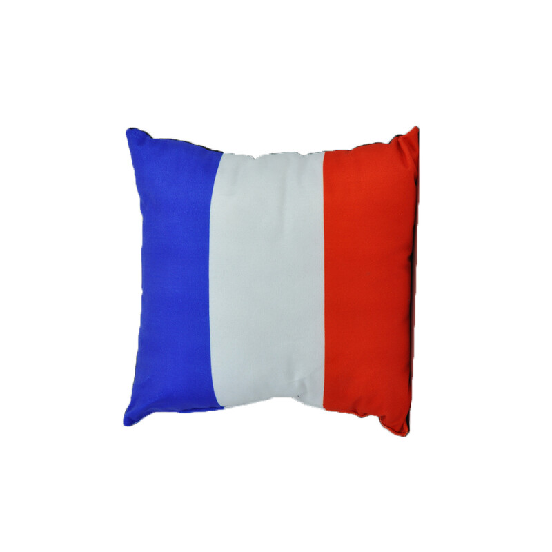 کوسن پشت شیشه عقب خودرو تام کلین طرح پرچم فرانسه سایز 35*35 تک عددی